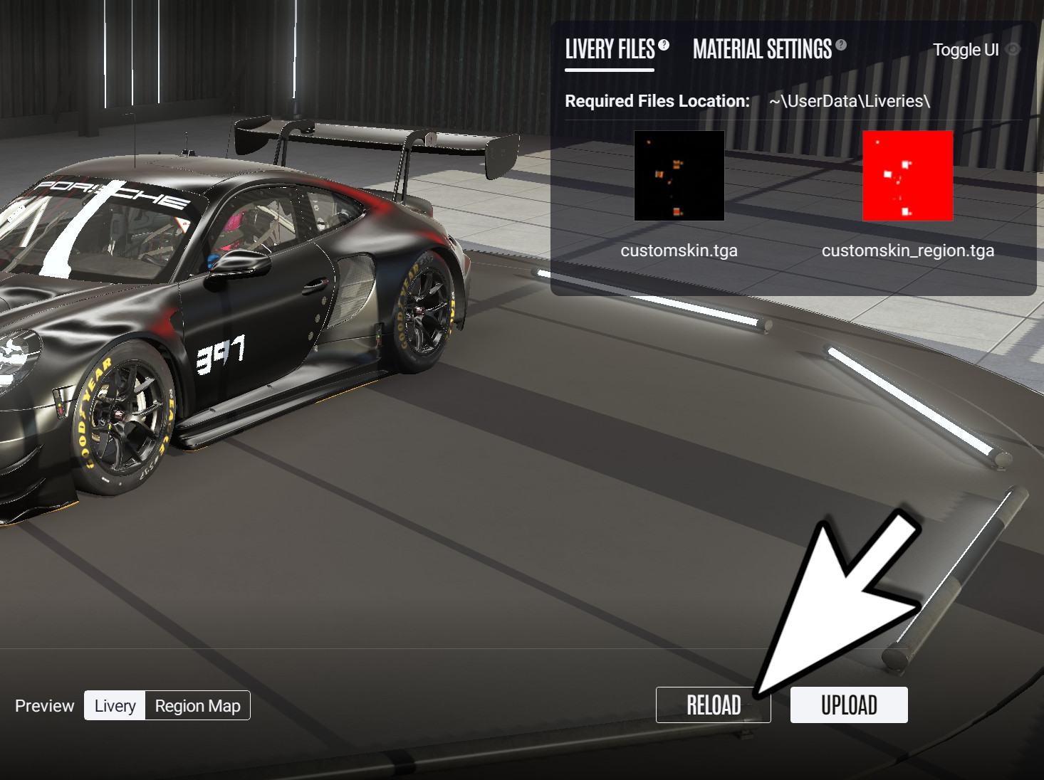 See Livery in the game
